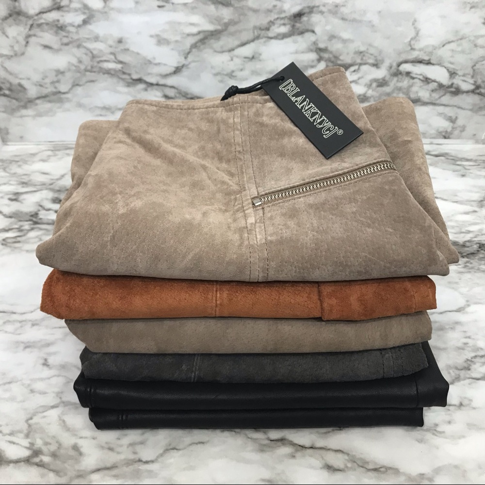 Blank NYC NWT Flawed Suede & Leather Skirts DIY Project Box 3